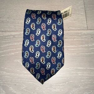 NWT Vintage blue Yves Saint Laurent neckwear Silk Tie